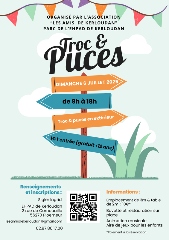 Troc et puces extérieur &quot;les amis de kerloudan&quot;